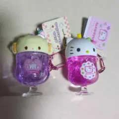 こぎゅみん・ハローキティ カラフルソーダキーホルダーセット