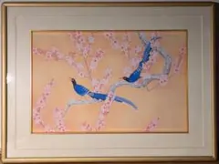 額装 絵画 開田風童 風ざくらサイン入り - メルカリ