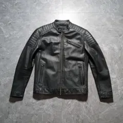 ✨希少！L✨BO MIKE RONNY レザーシングルライダース 黒のサムネイル