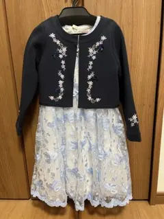 メゾピアノ　フォーマルワンピース&カーディガン　入学式　発表会　120㎝