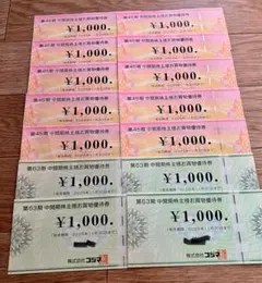 ビックカメラ　コジマ株主優待券　¥14000分