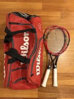 ウィルソン　プロスタッフRF97 グリップ3 2本セット　フェデラーバッグ付
