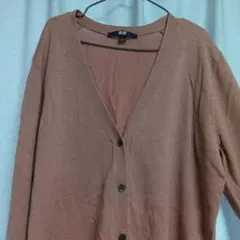 ユニクロ　ブラウン　Lサイズ 　長袖カーディガン