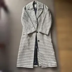 GAP チェック柄 ロングコート S