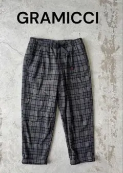 GRAMICCI グラミチ　チェック柄 ワイドパンツ　イージーパンツ　厚手