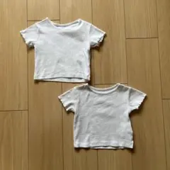 H&M ベビー キッズ リブT 2点セット