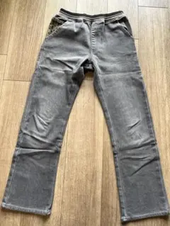 グレー デニムパンツ　裏地付き　150