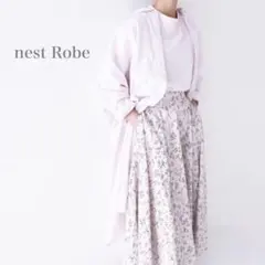 【新品】轟木節子さん別注✨ネストローブ テールフレアスカート リネン混 21SSのサムネイル
