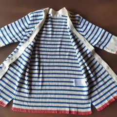 美品！アメリカンホリック　ストライプ Vネック 五分袖カーディガン