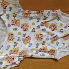 ミニーちゃん半袖肌着ロンパース
