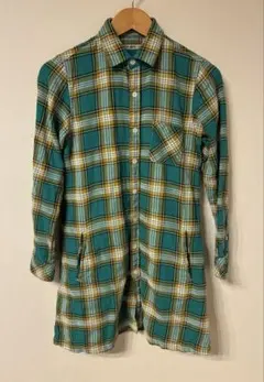 GAIJIN MADEチェック柄 シャツワンピース ロングシャツのサムネイル