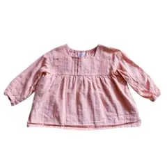 ベビーキッズ90コットンレースチュニックワンピース