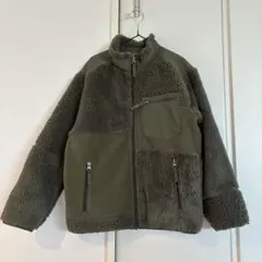 値下げ　ほぼ未使用　ユニクロ×エンジニアドガーメンツ フリース140cm カーキ