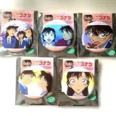 名探偵コナン ストーリーカット2 缶バッジ 工藤新一 毛利蘭 江戸川コナン　5点
