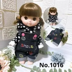 No.1016 オーバーオールセット　メルちゃんの服＊ソランちゃんの服