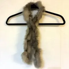 グレー リアルファー マフラー