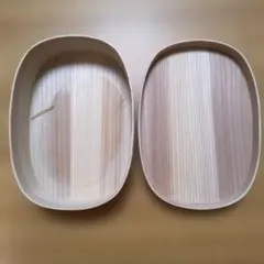 天然木 曲げわっぱ 弁当箱 小判型のサムネイル