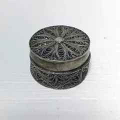 銀細工　ピルケース　23.9g　イ10