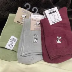 スヌーピー 靴下 3足セット まとめ売り 新品未使用