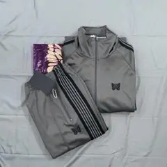 新品　needles トラックジャケット　グレー　トラックパンツ 中古・古着通販】Needles (ニードルズ) トラックパンツ グレー