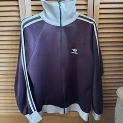 80s adidas トラックジャケット バーガンディ YKK ヴィンテージ