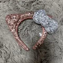 USJ ハローキティ スパンコールカチューシャ ピンク