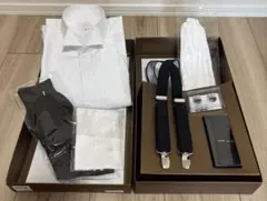 新郎小物セット 結婚式 BA 新プレミアムシャツセット Mサイズ