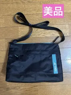 【美品】YONEX ヨネックスショルダーバッグ ブラック/ターコイズ