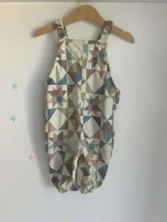 softcheese パッチワークサロペット