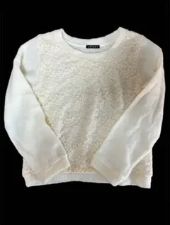 INGNI イング　レースデザイン ホワイトニットセーター Mサイズ