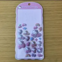 ハローキティ レオパードモード コットンパフィー シール　おすそ分け