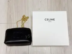 【美品】CELINE チェーン付きクラッチ トリオンフ ショルダーバック
