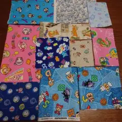 アニメキャラクター プリント生地 はぎれ １１枚セット