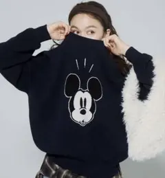 cocaミッキーマウス ニット（完売）Lサイズ ネイビー