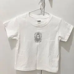 新品X-girl 半袖 ホワイト フェイスラウンデッドスクエア Tシャツ Sのサムネイル
