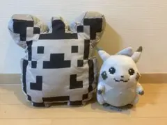 はじまりのピカチュウ ぬいぐるみ ドット ダイカットクッション　ポケモンセンター