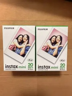 FUJIFILM instax mini インスタントフィルム 20シート×2箱