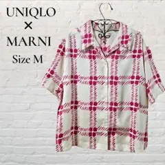 UNIQLO × MARNI　オーバーサイズ オープンカラー 半袖 シャツ　M