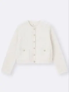 GU ツイーディーニットカーディガン