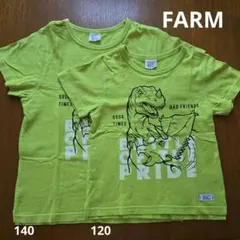 FARM　恐竜Tシャツ　黄緑　120　140のサムネイル