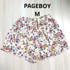 ページボーイ　花柄 ショートパンツ キュロット　白　ホワイト　ピンク　紫のサムネイル