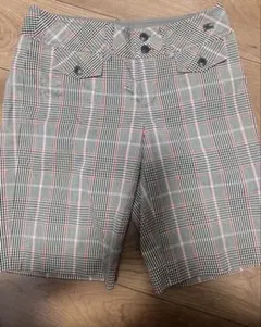 バーバリーブルーレーベル、チェックショートパンツ、美品