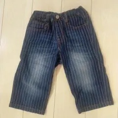 【美品】エフオーキッズ　デニム　ハーフパンツ　130