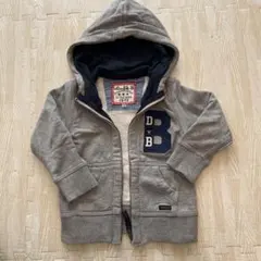 double.B フード付きジャケット 100cm グレー