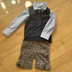 【H&M】フォーマル　90〜95cm シャツ ベスト ネクタイ ハーフパンツ