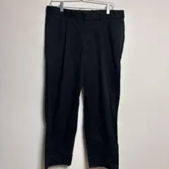 B&Y チノ 1P ワイド テーパードパンツ XL ブラック 黒のサムネイル