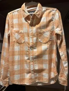 ロンハーマンヴィンテージ チェックシャツ オレンジ