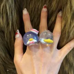 サンリオキャラクターズ クリアリング カプセル タキシードサム あひるのペックル