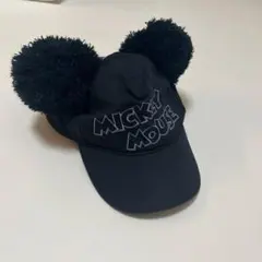 ミッキーマウス ポンポン付きキャップ　帽子　ディズニー