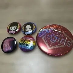 E-girls Flower Happiness 缶バッジ　まとめ売り